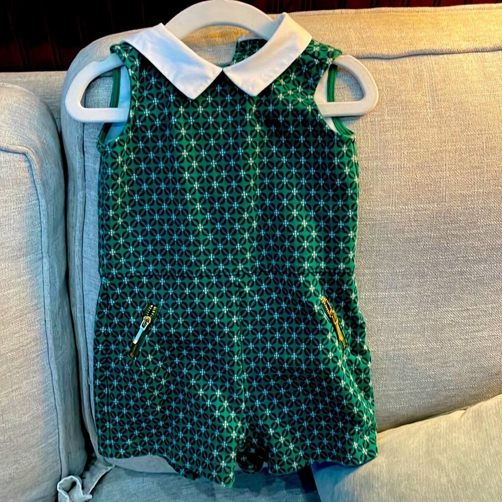 Janie and jack collared shorts romper